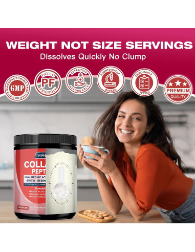 Polvo de Colágeno Hidrolizado DRFOSTER 349g con Probioticos