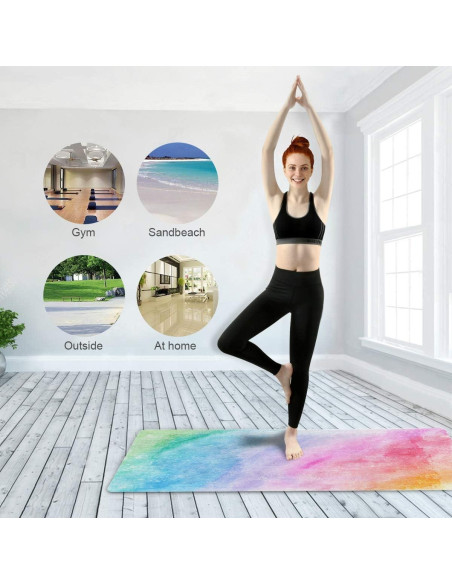 Esterilla de Yoga Antideslizante Qilmy 180x66cm Ecológica