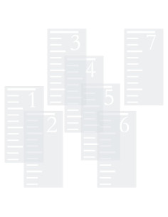 Plantilla Regla de Crecimiento 7 Pies Tatuo para Niños