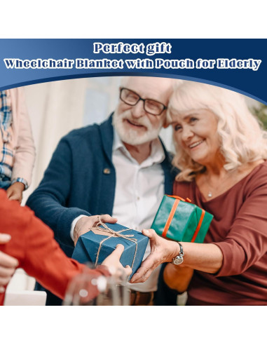 Manta para Silla de Ruedas Newwiee Terciopelo Azul Marino 107x91cm