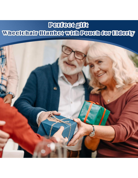 Manta para Silla de Ruedas Newwiee Terciopelo Azul Marino 107x91cm