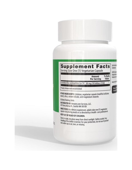 Probiótico Diario Amazon Basics 10 Mil Millones 60 Cápsulas Probiótico Diario Amazon Basics 10 Mil Millones 60 Cápsulas