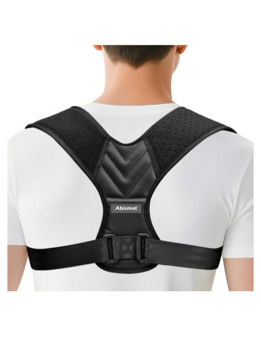 Corrector de Postura Abismat - Faja Ajustable para Espalda - Alivio Dolor Cuello y Hombros