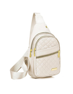 Bolsa Bandolera Mini Unisex Aisijimo Beige 30x17x8 cm