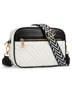 Bolso Cruzado Elegante de Cuero Vegano para Mujer - 24x16cm