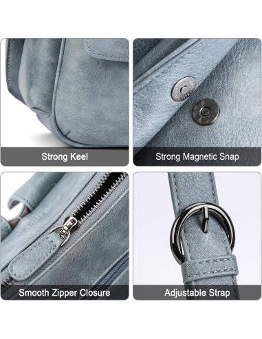 Bolso de Hombro APHISON para Mujeres de Cuero Vegano 28.4x9.4x19.8cm