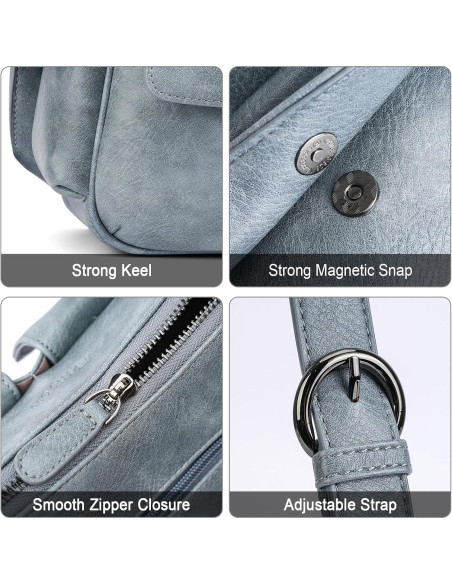 Bolso de Hombro APHISON para Mujeres de Cuero Vegano 28.4x9.4x19.8cm