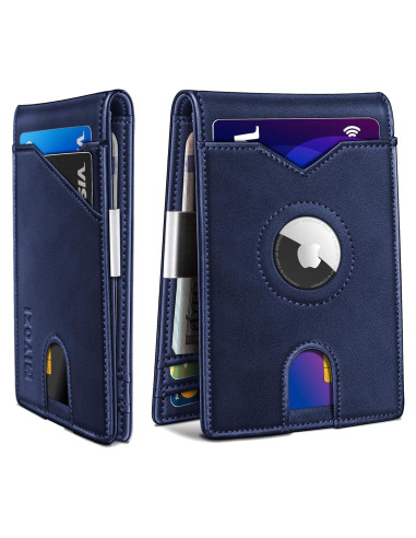 Billetera delgada para hombres MIYOZI con clip y bloqueo RFID