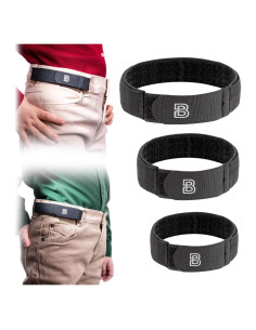 CinturónBros para Niños - Paquete de 3 Tallas (S, M, L) - Ajuste Elástico