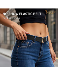 Cinturón Elástico JASGOOD para Mujeres Ajustable 50.8-114.3 cm 2