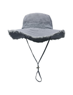 Sombrero de Sol Plegable UPF50+ Llmoway para Mujeres - Gris