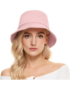 Sombrero de Cubo Durio para Mujeres Talla Única Rosa Verano 2