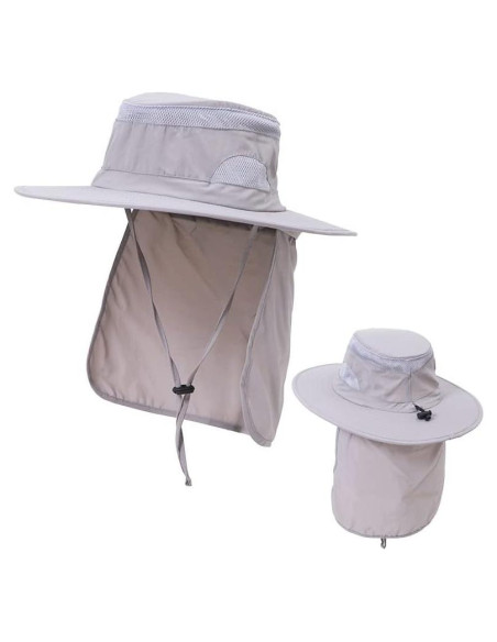 Sombrero de Protección Solar UV 50+ Unisex con Solapa para Cuello