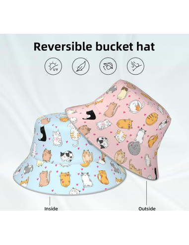 Sombrero de Cubo Reversible Unisex JGSSG - Verano Plegable