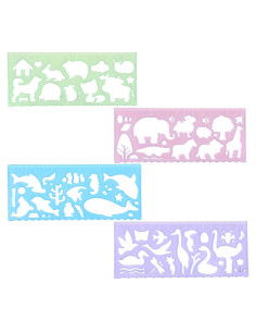 4 Plantillas de Dibujo para Niños Ymapinc - Animales Coloridos