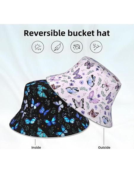 Sombrero de Cubo Plegable Doble Cara JSGM para Verano