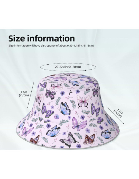 Sombrero de Cubo Plegable Doble Cara JSGM para Verano