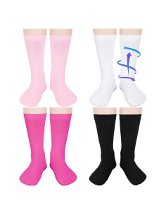 4 Pares de Calcetines de Compresión Niños 15-20 mmHg Multicolor