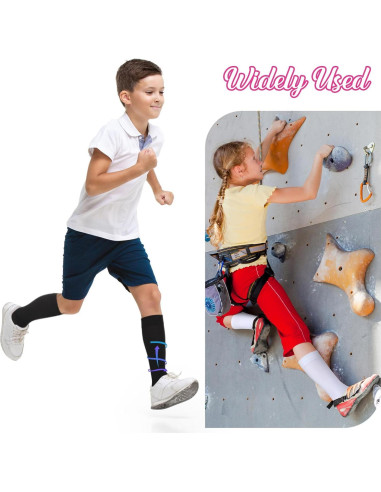 4 Pares de Calcetines de Compresión Niños 15-20 mmHg Multicolor