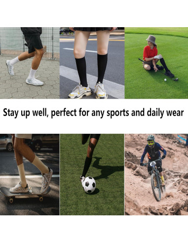 Calcetines de Compresión Bestjybt 15-20 mmHg para Atletismo