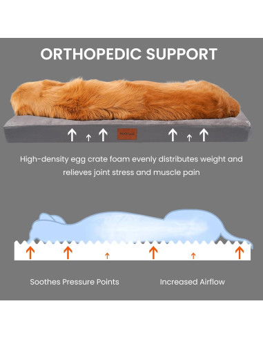 Cama Ortopédica Impermeable para Perros MoeQOassis 91x68 cm