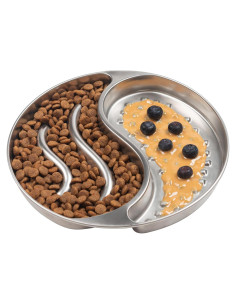 Cuenco de Acero Inoxidable Furlithix con Alfombrilla Lamer 2 Tazas