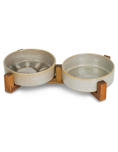 Juego de Cuencos de Cerámica Antideslizantes YOBRO para Perros Pequeños