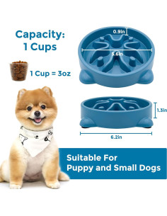 Tazón de Alimentación Lenta VANNON Antideslizante 1 Taza 2