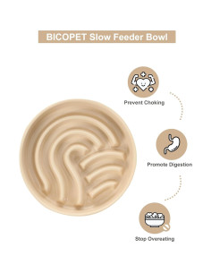 Comedero Lento Cerámica BICOPET Mediano Antideslizante 2