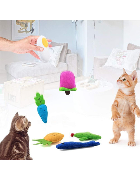Juguetes de Catnip AWOOF para Gatos - Paquete de 6 Interactivos