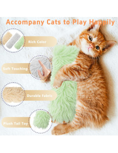 Paquete de 3 Juguetes de Hierba Gatera Maiiu - Suaves y Coloridos 2