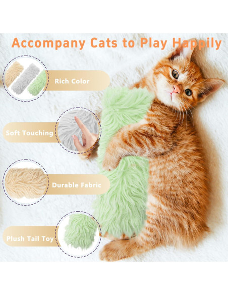 Paquete de 3 Juguetes de Hierba Gatera Maiiu - Suaves y Coloridos