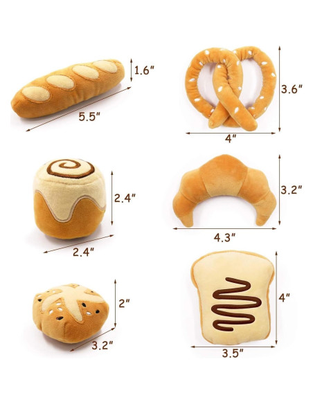 Juguetes de Gato de Hierba Gatera CiyvoLyeen 6 Piezas Pan