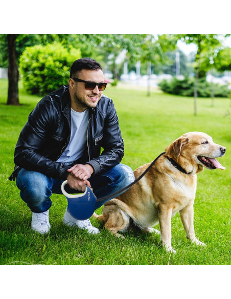 Correa Retráctil para Perros PetiFine 8m Azul 50kg Resistente Correa Retráctil para Perros PetiFine 8m Azul 50kg Resistente