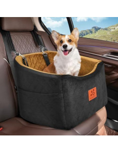 Asiento de Coche para Perros HEGCOOE Elevado 50.8x50.8cm 2