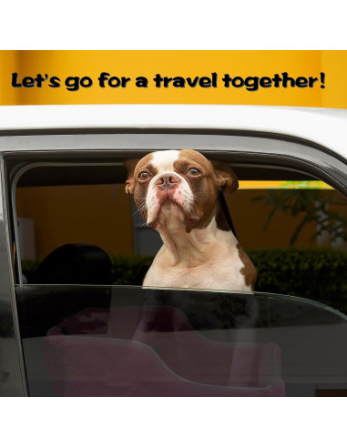 Asiento de Coche Elevado para Perros DAIIST 48x43 cm Púrpura