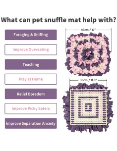 Alfombra de olfato para perros LIVEKEY 45x45 cm Rosa/Violeta/Blanco 2