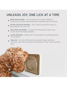 Alfombrilla para Lamer Perros HEVEA Caucho Natural 19.5cm 2