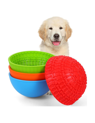 4 Tazones de Silicona Antideslizante para Perros HOFURME