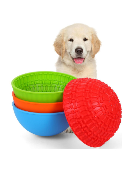 4 Tazones de Silicona Antideslizante para Perros HOFURME