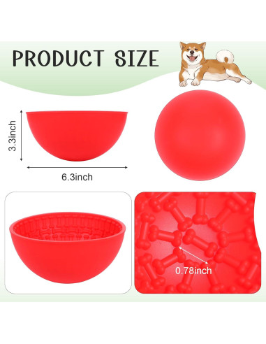 4 Tazones de Silicona Antideslizante para Perros HOFURME