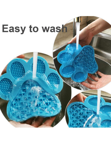 Alfombrilla para Lamer Perros Mycicy Rojo 17.78cm Antideslizante