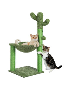 Árbol para Gatos PAWZ Road Cactus 84 cm con Hamaca y Rascador