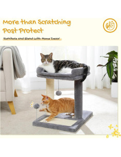 Poste Rascador para Gatos PAWZ Road con Percha y Juguetes 2