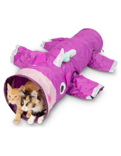 Túnel Mewnicorn Mágico para Gatos 1.22m - Suministro de Mascotas Craft