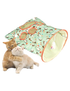 Túnel Plegable para Gatos SYCOOVEN con Sonido Crujiente