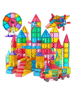 Juego de Bloques de Construcción Magnéticos Jasonwell 100 Piezas