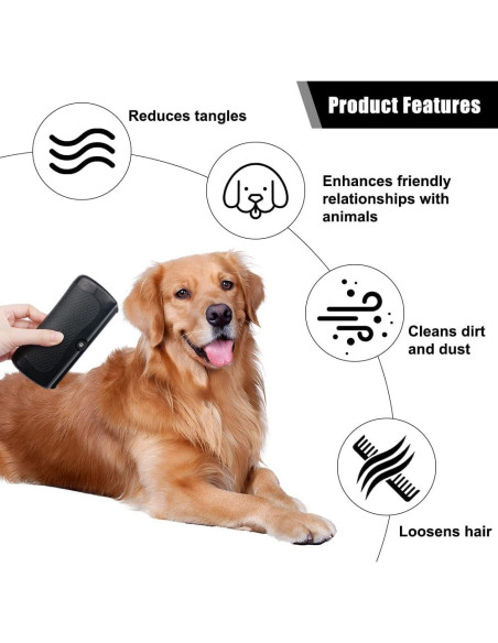 Cepillo Deshedding Luya para Perros y Gatos - Eliminación Pelo Suelto