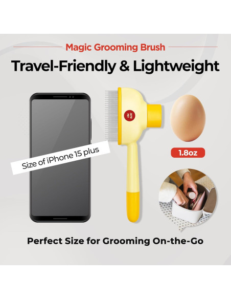 Cepillo Mágico JAYU PET para Gatos y Perros - Autolimpieza