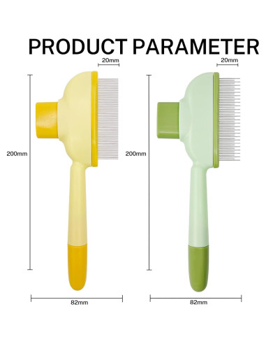 Peine para Pulgas y Deshedding Mascotas Genérico 15.2cm